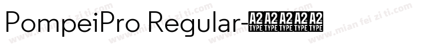 PompeiPro Regular字体转换